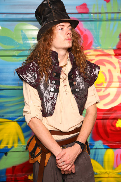 Marauder Vest in Plum & Silver Medallion - Day 13 of "Celebrating 22 Years  of Damsel"