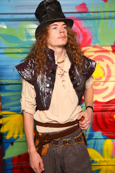 Marauder Vest in Plum & Silver Medallion - Day 13 of "Celebrating 22 Years  of Damsel"