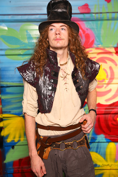 Marauder Vest in Plum & Silver Medallion - Day 13 of "Celebrating 22 Years  of Damsel"