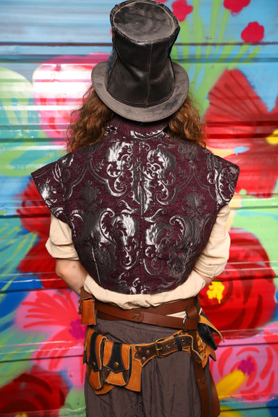 Marauder Vest in Plum & Silver Medallion - Day 13 of "Celebrating 22 Years  of Damsel"