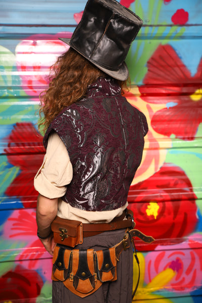 Marauder Vest in Plum & Silver Medallion - Day 13 of "Celebrating 22 Years  of Damsel"