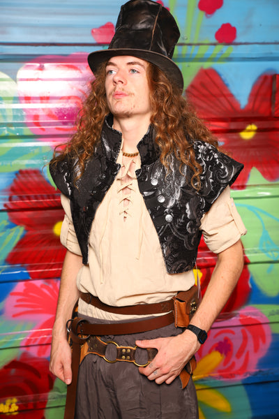 Marauder Vest in Black & Silver Medallion - Day 13 of "Celebrating 22 Years  of Damsel"