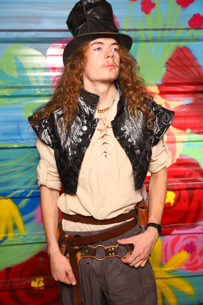 Marauder Vest in Black & Silver Medallion - Day 13 of "Celebrating 22 Years  of Damsel"