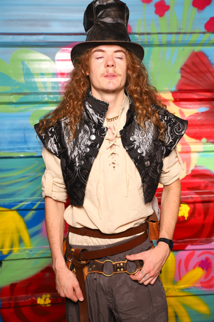 Marauder Vest in Black & Silver Medallion - Day 13 of "Celebrating 22 Years  of Damsel"