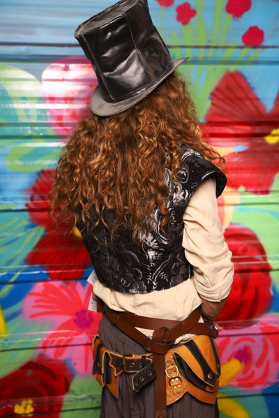 Marauder Vest in Black & Silver Medallion - Day 13 of "Celebrating 22 Years  of Damsel"
