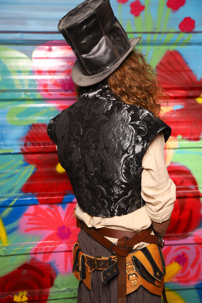 Marauder Vest in Black & Silver Medallion - Day 13 of "Celebrating 22 Years  of Damsel"
