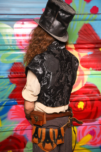 Marauder Vest in Black & Silver Medallion - Day 13 of "Celebrating 22 Years  of Damsel"