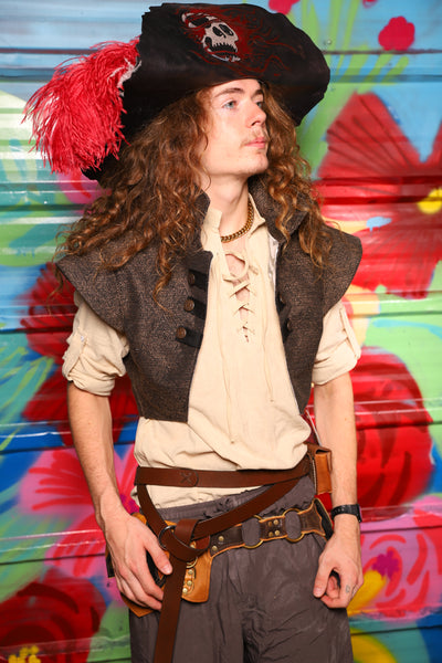 Marauder Vest in Barkcloth - Day 13 of "Celebrating 22 Years  of Damsel"