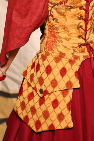 Ginormous Hip Pouch in Festival Diamond - The Goldenberry Collection