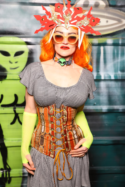 Wench Underbust Corset in Meteor Lounge - The Gilded Galaxy Collection