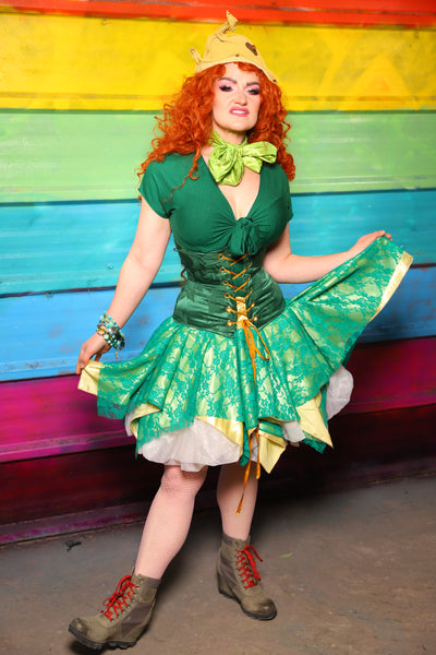 2-Layer Mini Fairy Skirt in Hidden Gold #03 - The Magically Delicious Collection