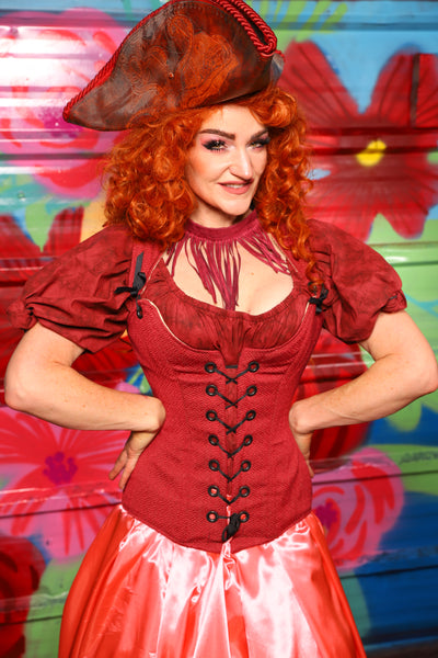 Marie Overbust Corset in "We Wants the RedHead" -Day 15 of "Celebrating 22 Years of Damsel"