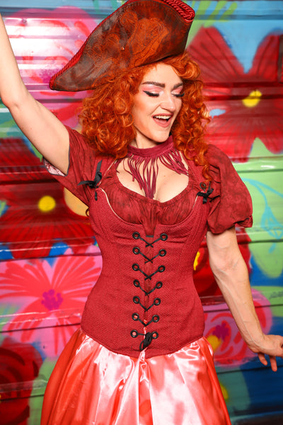 Marie Overbust Corset in "We Wants the RedHead" -Day 15 of "Celebrating 22 Years of Damsel"
