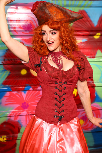 Marie Overbust Corset in "We Wants the RedHead" -Day 15 of "Celebrating 22 Years of Damsel"