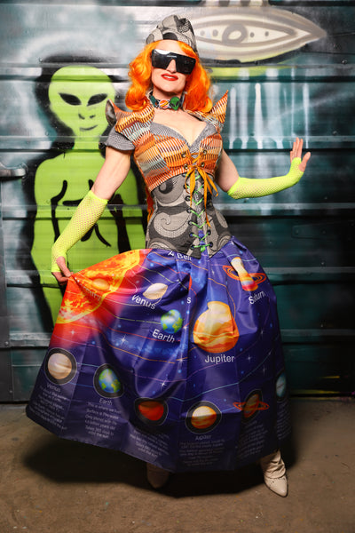 Tulip Skirt in Solar System Diagram - The Gilded Galaxy Collection