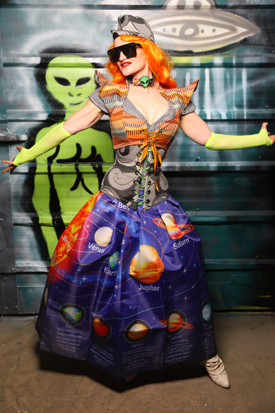 Tulip Skirt in Solar System Diagram - The Gilded Galaxy Collection