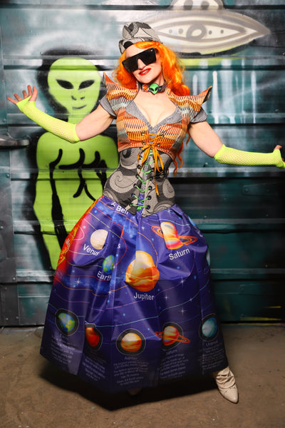 Tulip Skirt in Solar System Diagram - The Gilded Galaxy Collection
