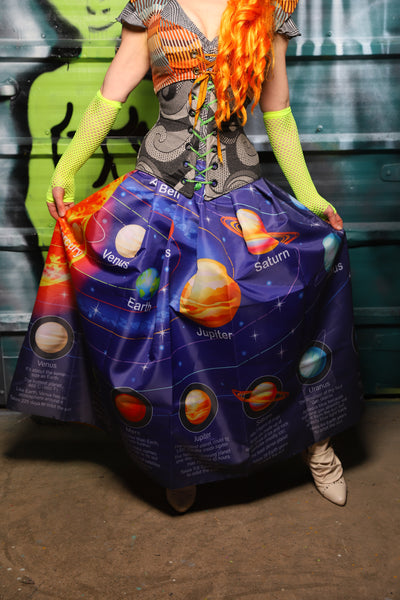 Tulip Skirt in Solar System Diagram - The Gilded Galaxy Collection