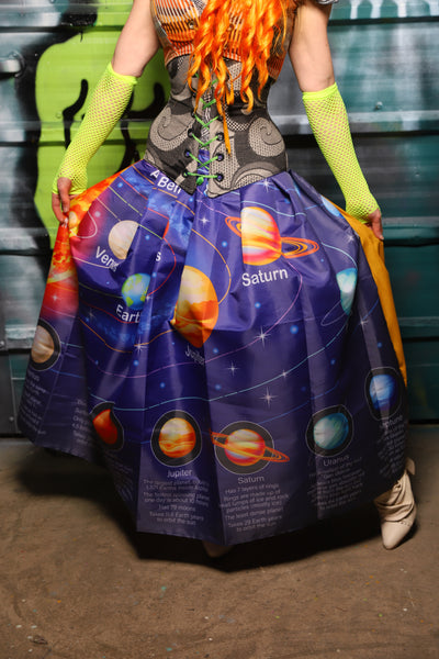 Tulip Skirt in Solar System Diagram - The Gilded Galaxy Collection
