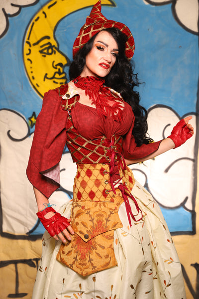 Huge Bleeping Hip Pouch in Cornbread Floral - The Goldenberry Collection