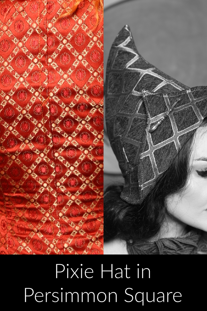Pixie Hat in Persimmon Square - The "Ensembled in Embers" Collection