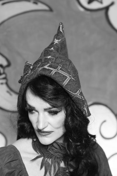 Pixie Hat in Persimmon Square - The "Ensembled in Embers" Collection