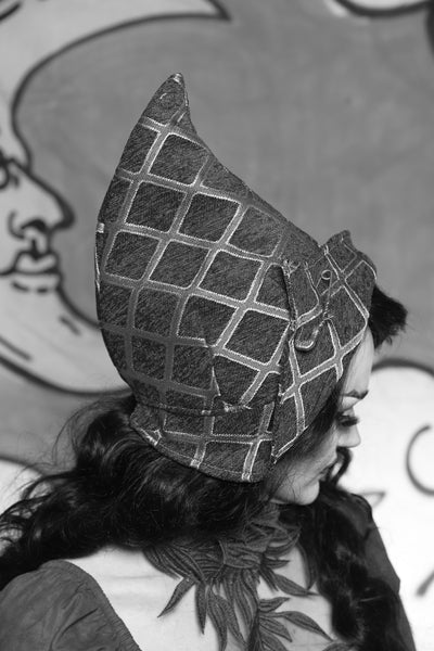 Pixie Hat in Persimmon Square - The "Ensembled in Embers" Collection