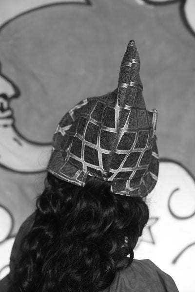 Pixie Hat in Persimmon Square - The "Ensembled in Embers" Collection