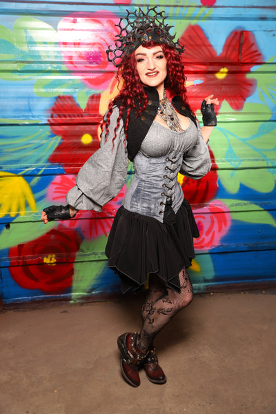 Mini Fairy Skirt in Black Soft Rayon - Day 17 of "Celebrating 22 Years of Damsel"