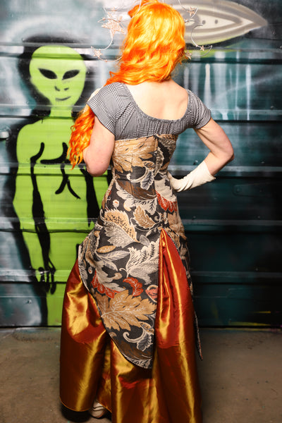 Siren Underbust Corset in Gilded Foliage - The Gilded Galaxy Collection