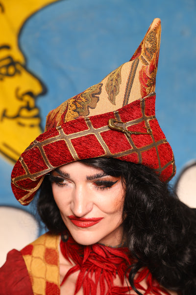 Crooked Point Hat in Hearth Floral - The Goldenberry Collection