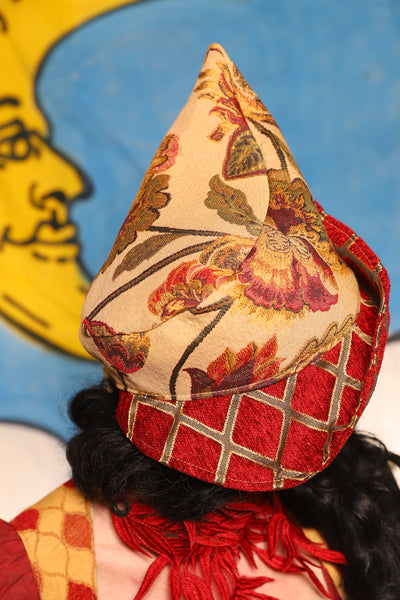 Crooked Point Hat in Hearth Floral - The Goldenberry Collection