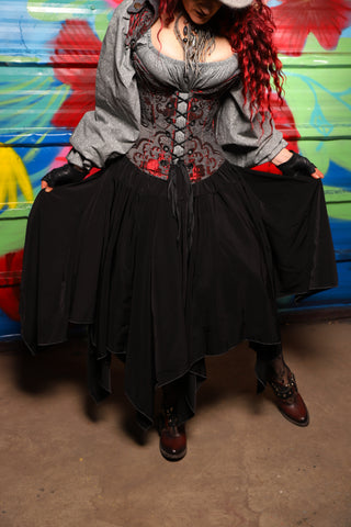 Fairy Skirt in Black Soft Ryon - Day 18 of "Celebrating 22 Years of Damsel"
