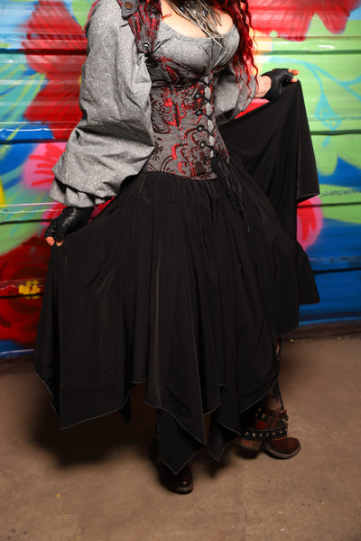 Fairy Skirt in Black Soft Ryon - Day 18 of "Celebrating 22 Years of Damsel"