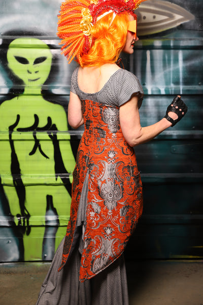 Siren Underbust Corset in Goldfish Medallion - The Gilded Galaxy Collection
