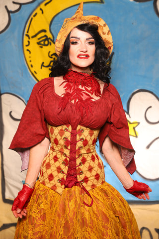 Torian Corset in Festival Diamond - The Goldenberry Collection