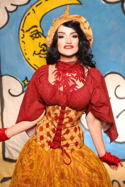 Torian Corset in Festival Diamond - The Goldenberry Collection