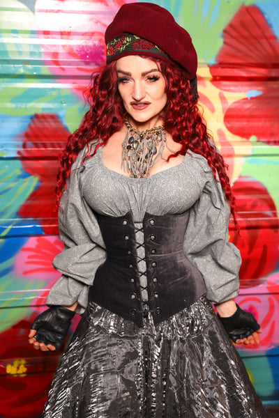 Wench Corset in Storm Gray - Day 18 of "Celebrating 22 Years of Damsel"
