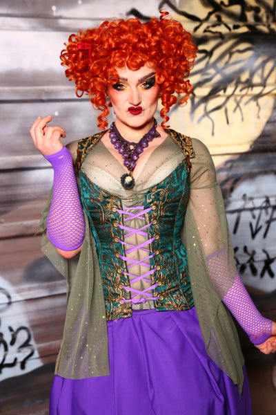 Heidi Corset in Winifred Swirl Vines - The Sanderson Sisters Collection