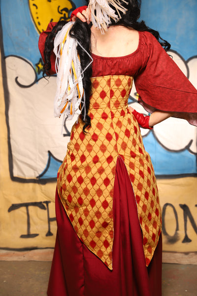 Petite Siren Corset w/ Pockets in Festival Diamond - The Goldenberry Collection