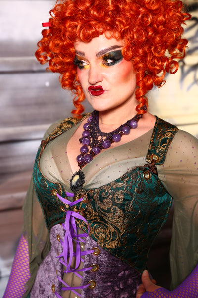 Cropped Marie Bodice in Winifred Swirl Vines - The Sanderson Sisters Collection