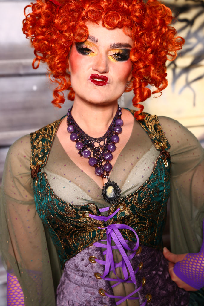 Cropped Marie Bodice in Winifred Swirl Vines - The Sanderson Sisters Collection