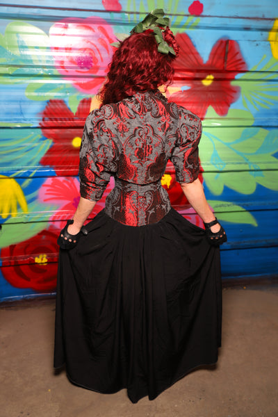 Tulip Skirt in Black Soft Rayon - Day 18 of "Celebrating 22 Years of Damsel"