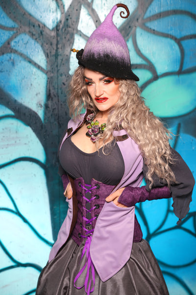 Holster Vest in Solid Lilac Velvet - The "Pumpkins, Screams & Corset Dreams" Collection
