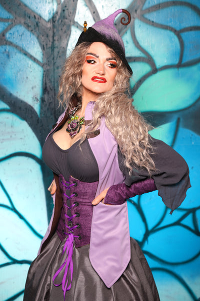 Holster Vest in Solid Lilac Velvet - The "Pumpkins, Screams & Corset Dreams" Collection