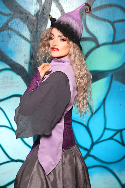 Holster Vest in Solid Lilac Velvet - The "Pumpkins, Screams & Corset Dreams" Collection