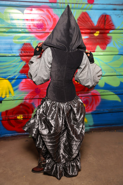 Swoon Skirt w/Ruffle  in Metal Armor Pintuck - Day 17 of "Celebrating 22 Years of Damsel"