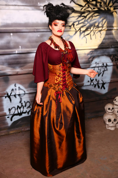 Tulip Skirt in Copper Taffeta - The Sanderson Sisters Collection