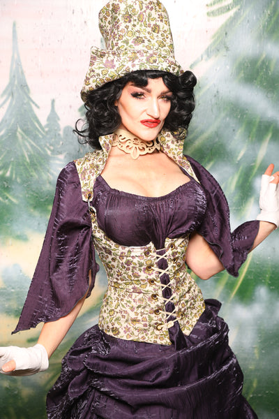 Petite Vixen Corset in Purple Meadow - Day 7 of 12 Days of Christmas