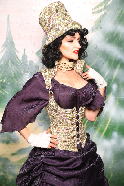 Petite Vixen Corset in Purple Meadow - Day 7 of 12 Days of Christmas